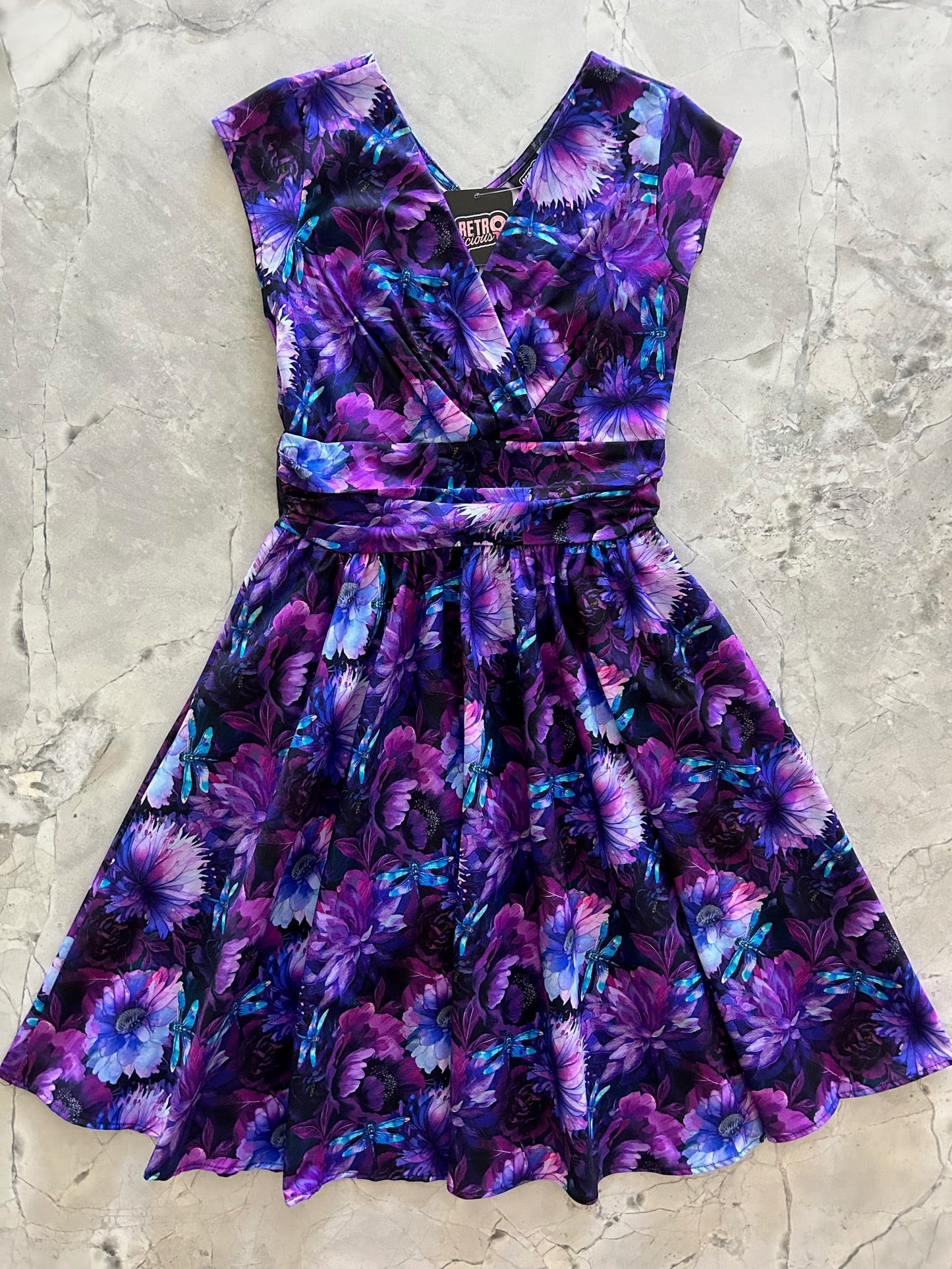 Dragonfly Floral Greta Dress - Medium only, 1 left!