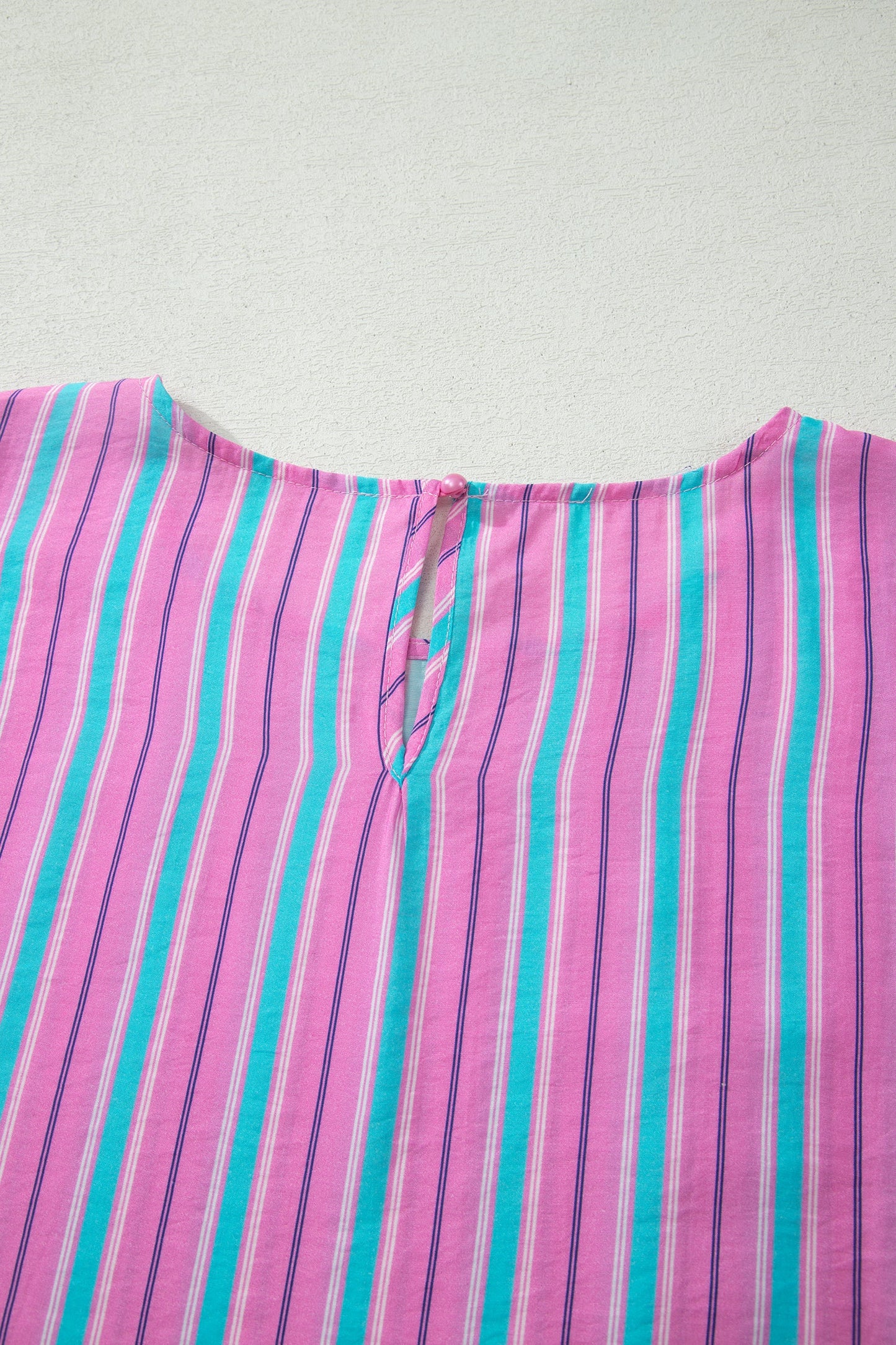 Stripe Dolman Short Sleeve Blouse & Short Set
