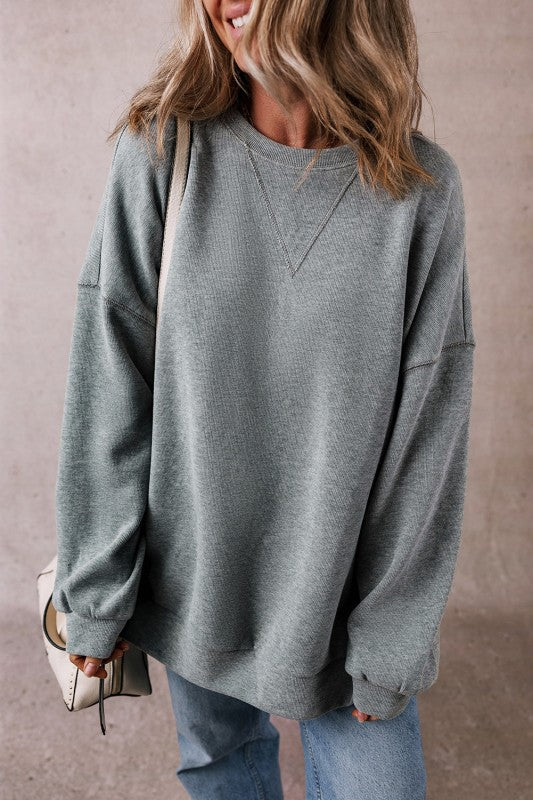 RORIVINA DROP SHOULDER OVERSIZED SWEATSHIRT | MODERN EMPORIUM – trending fashion from Modern Emporium