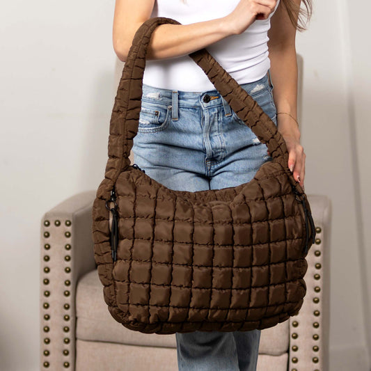 Taylor Quilted Puffer Tote