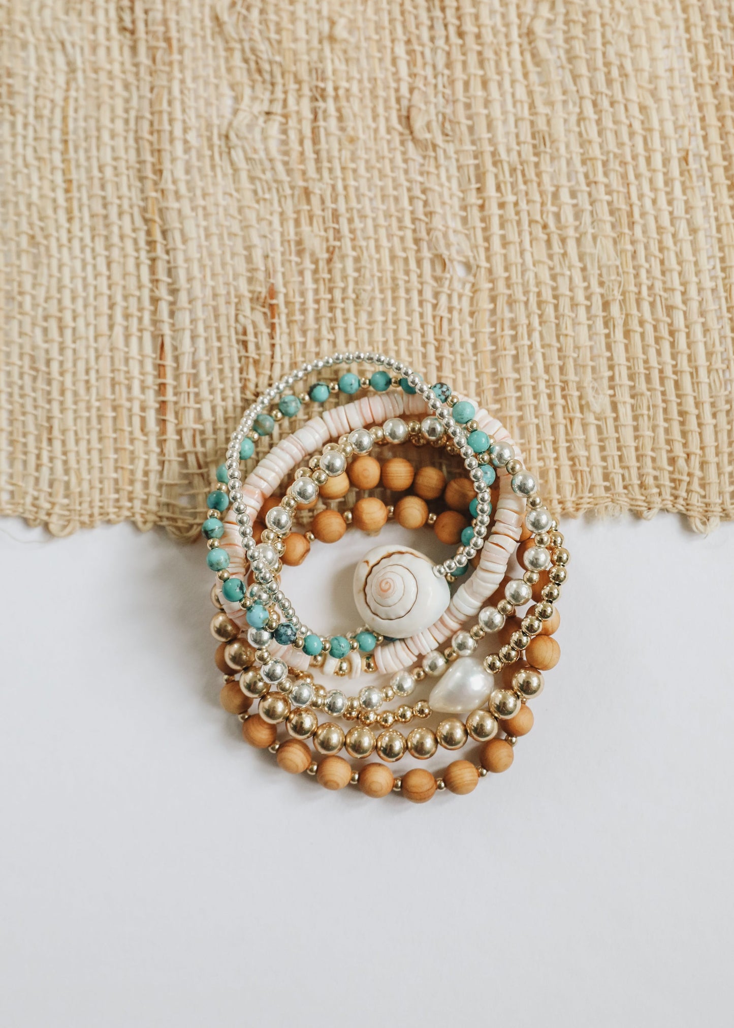 Natural Pearl + 14k Gold Filled Beaded || Anklet or Bracelet