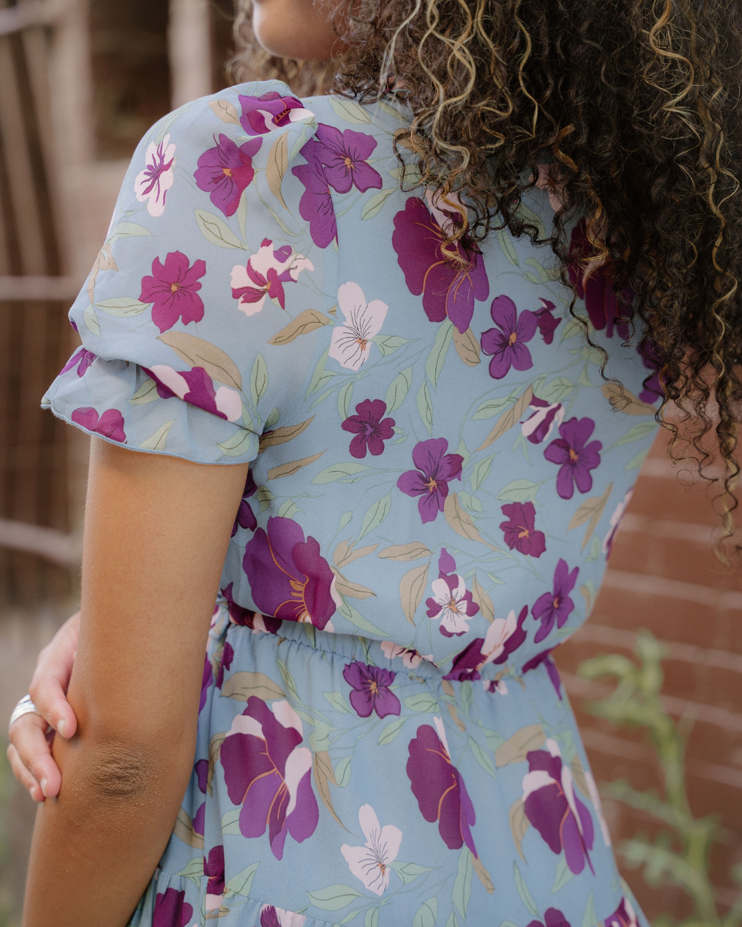 Haisley Floral Maxi Dress | Frill V Neck Dress