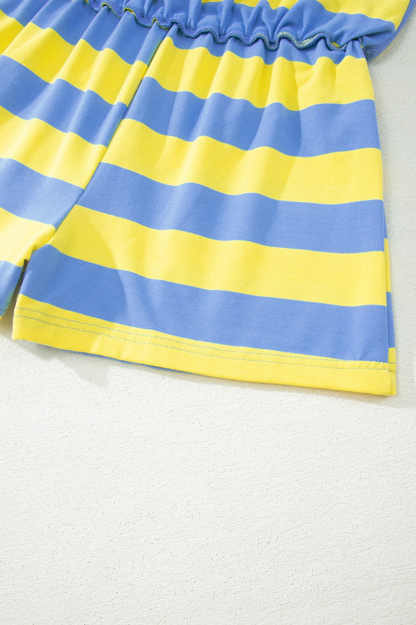 Stripe Dolman Tee & Drawstring Skort Set