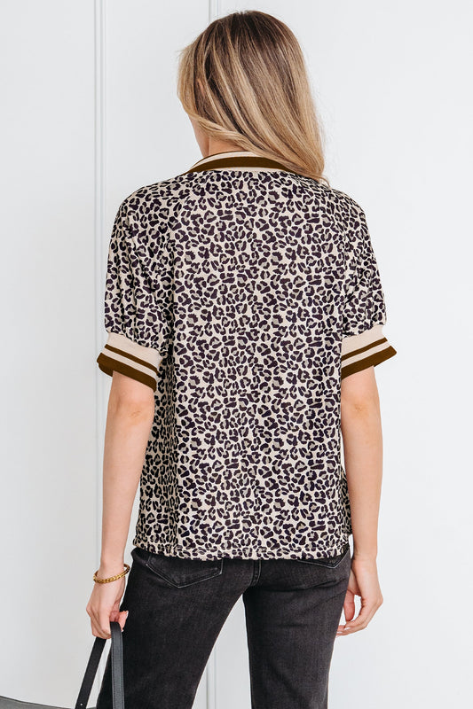 Jennifer Patchwork Short Sleeve Top