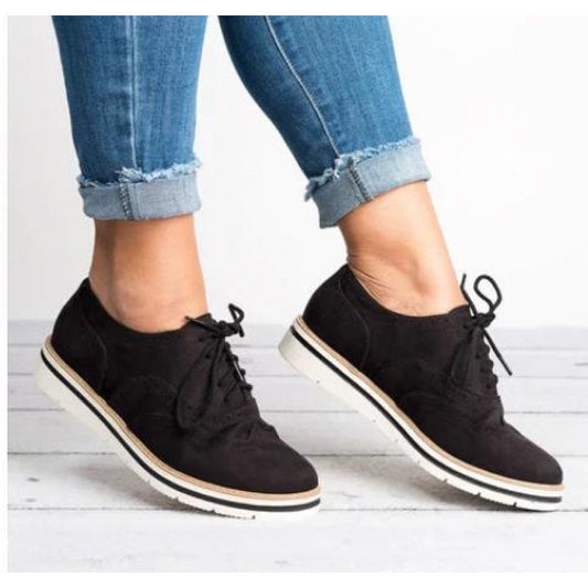 Womenâs Retro British-Style Casual Shoes â Chic Everyday Sneakers