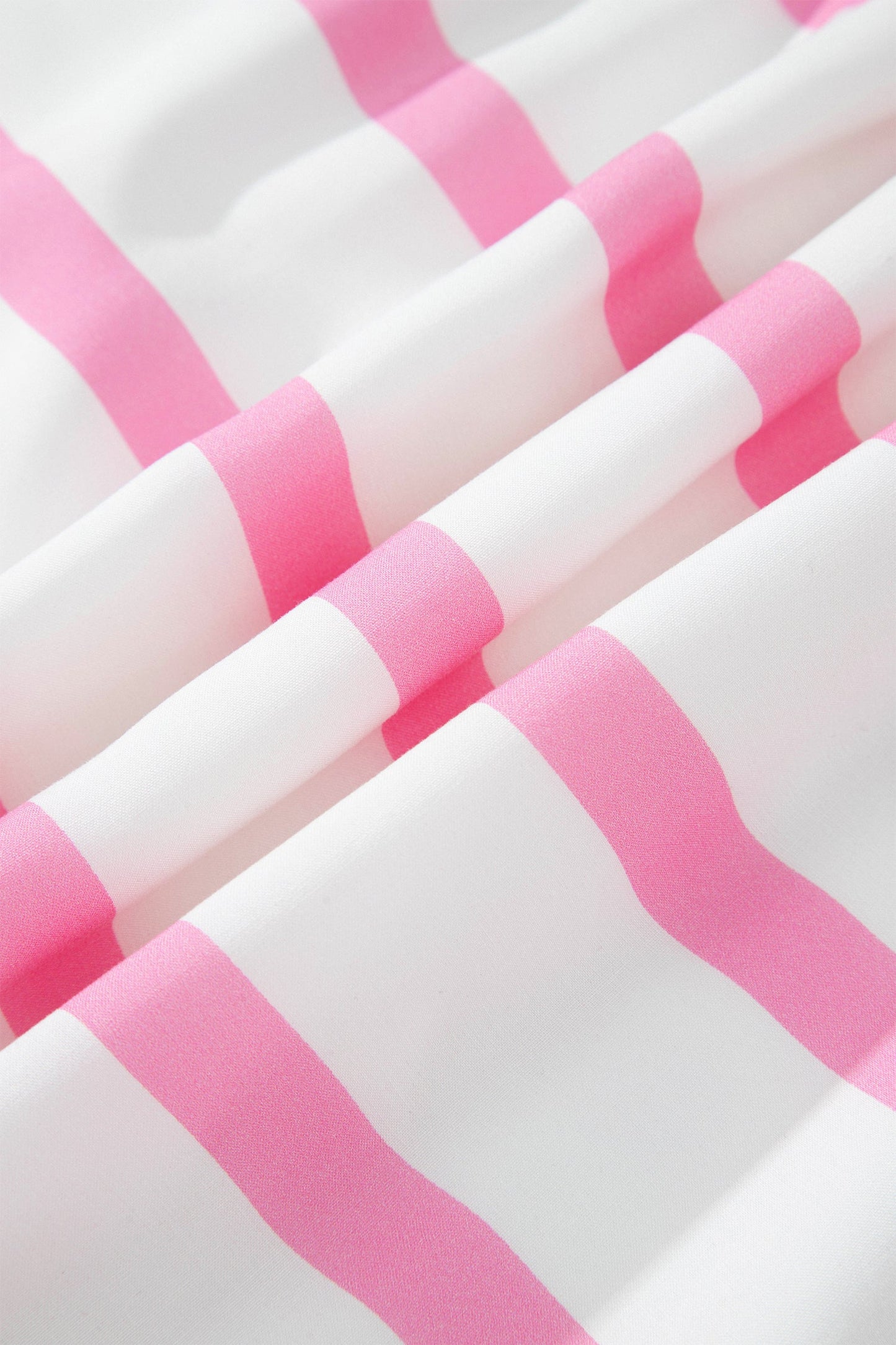 Plus Size Stripe V-Neck Tiered Maxi Dress