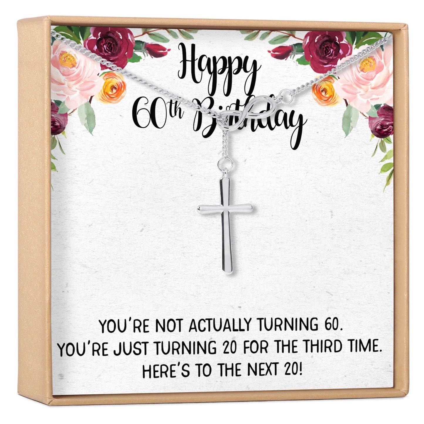 60th Birthday Necklace, Multiple Styles