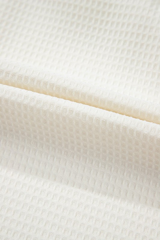 Ava Trim Waffle Knit Blouse