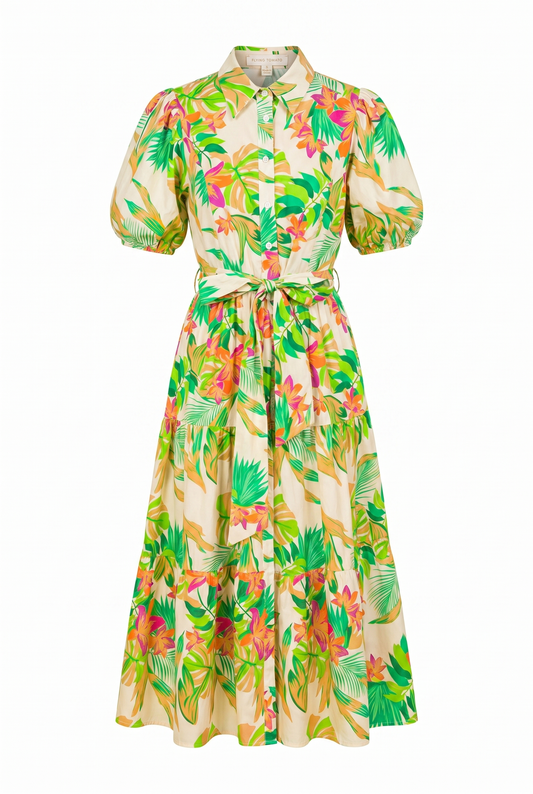 YOU KNOW ME SO WELL POPLIN MIDI SHIRT DRESS