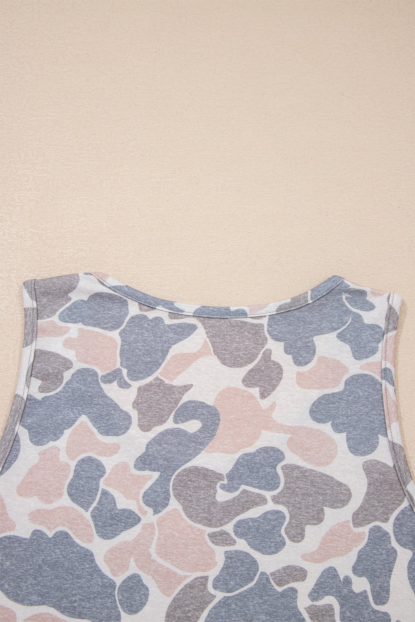 Retro Camo Oversize Tank Top