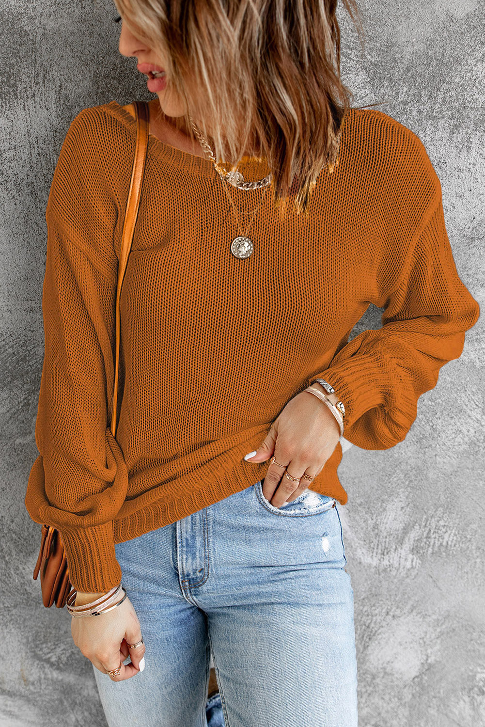Evelyn Shoulder Kangaroo Baggy Hoodie