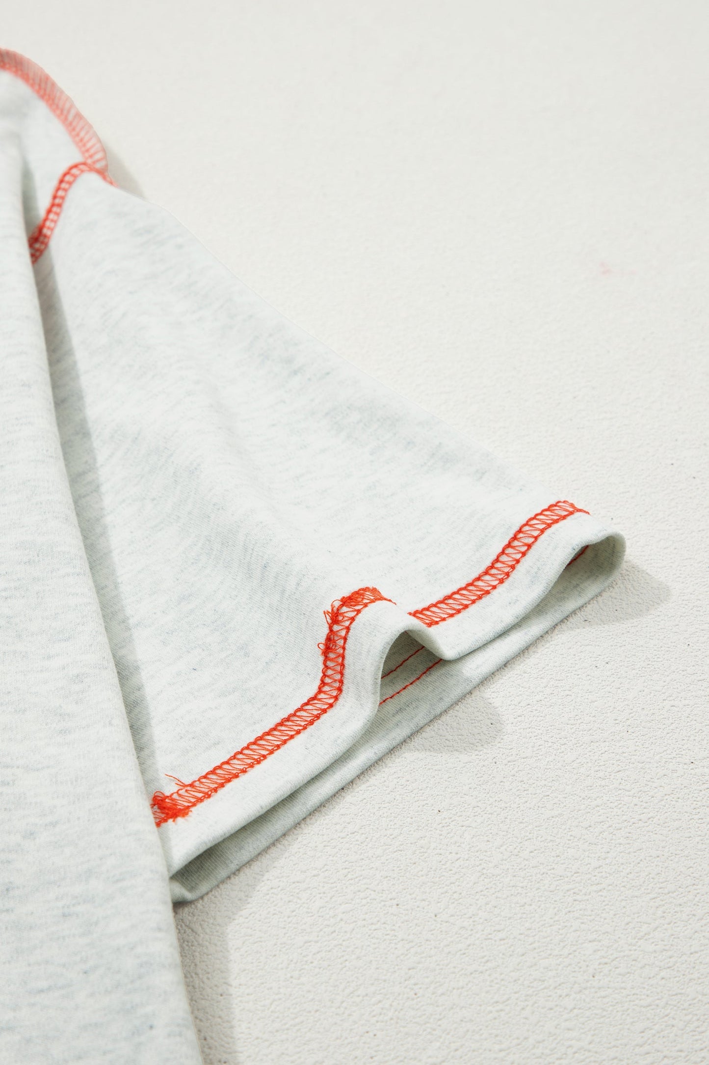 Reversible Contrast Stitching Mock Neck T-Shirt