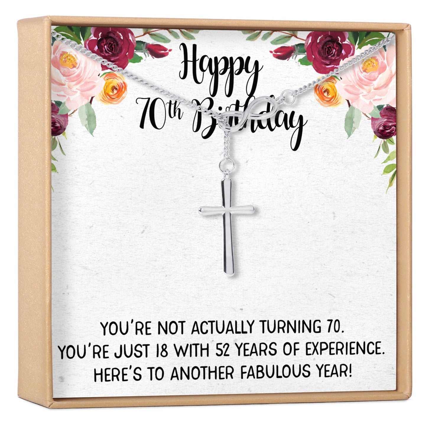 70th Birthday Necklace, Multiple Styles