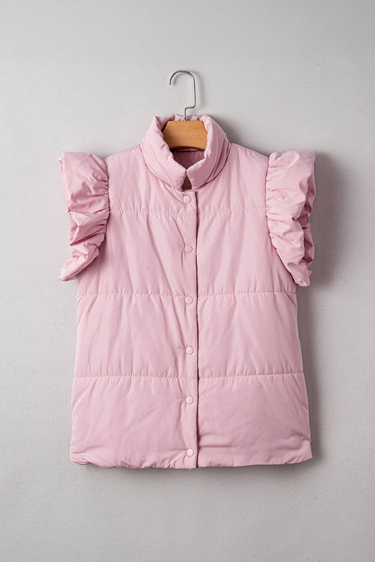 Ava Sleeve Snap Puffer Vest