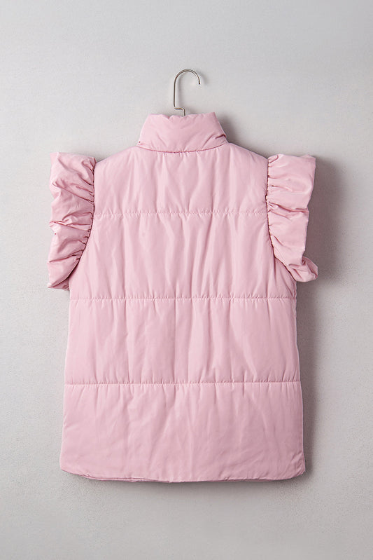 Ava Sleeve Snap Puffer Vest