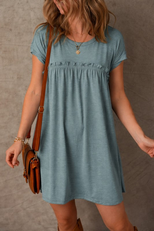 Daniela Gathered Seam T-Shirt Dress
