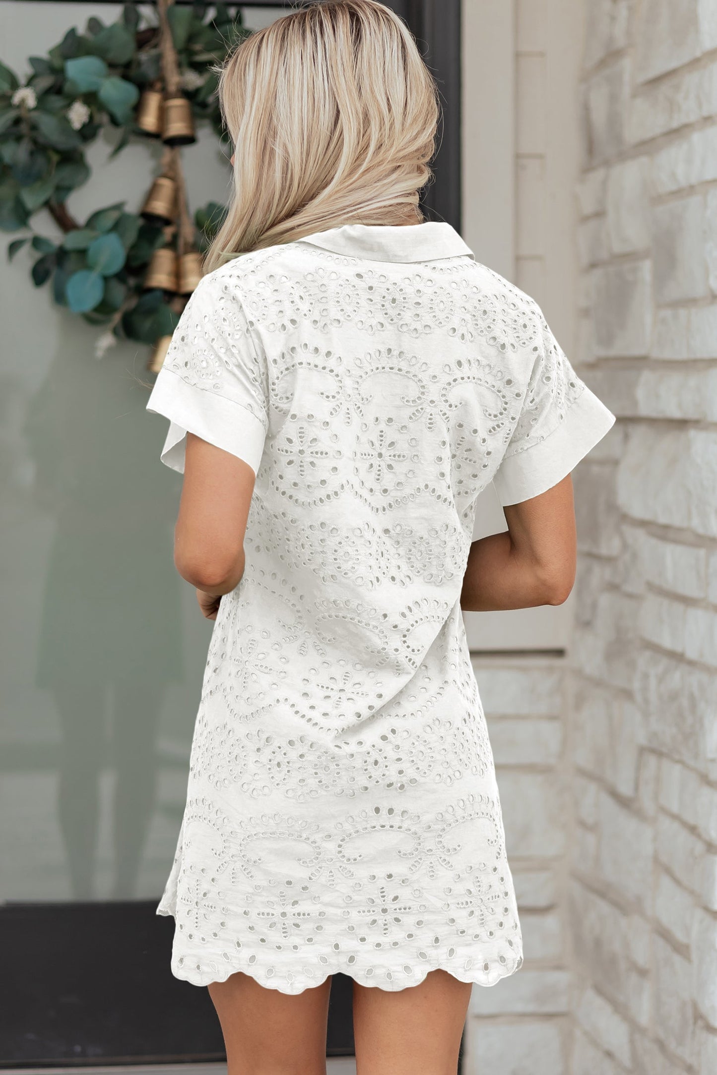 Alice Eyelet Embroidered T Shirt