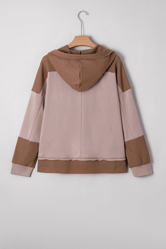 Alessia Exposed Seam Casual Hoodie