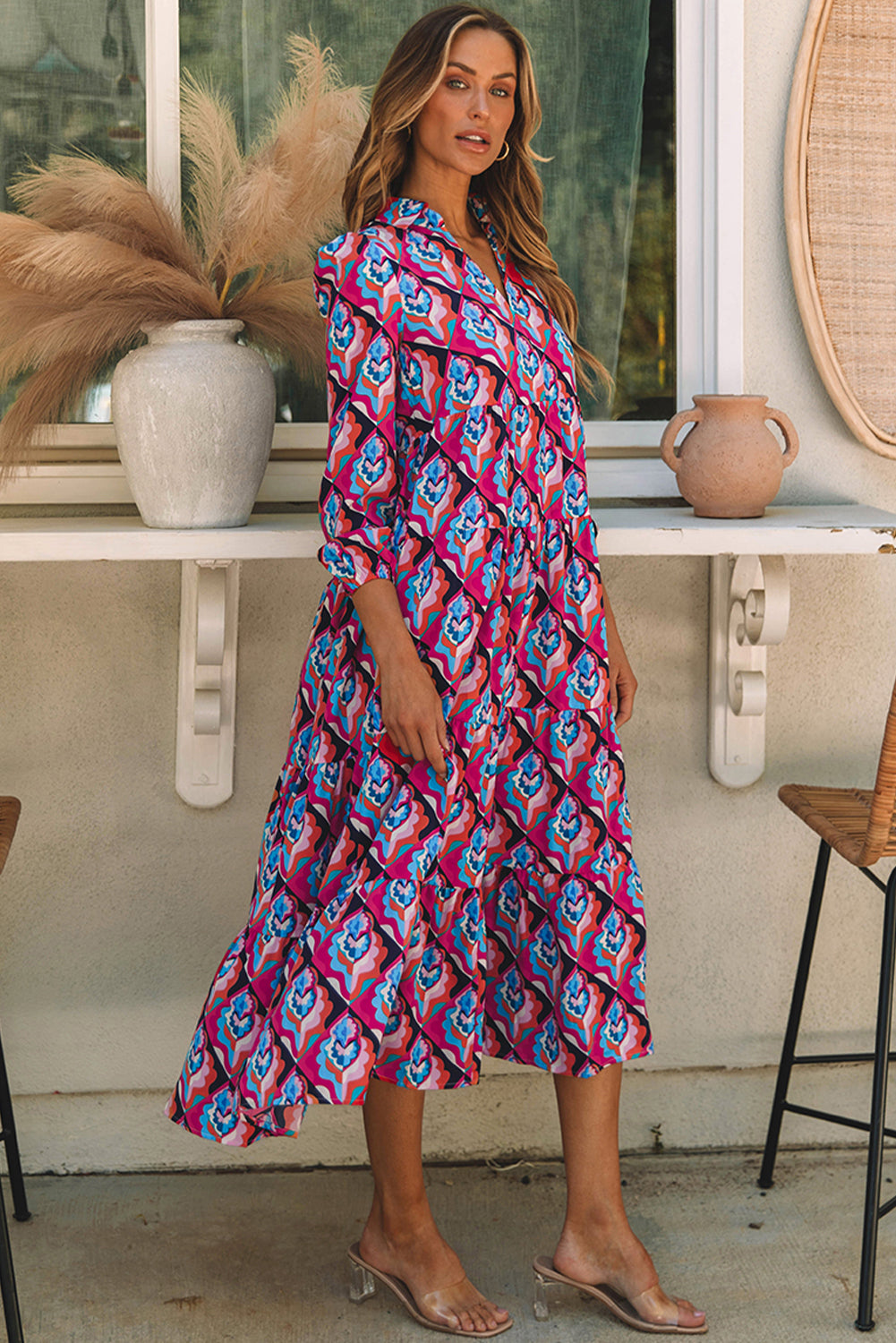 Lorelei Long Sleeve High Waist Dress