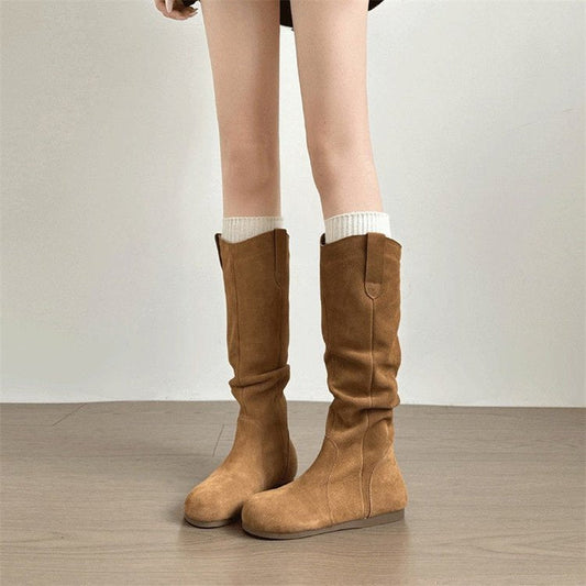 đ¤ Creeper Knight Flat Heel Cowboy Boots for Women