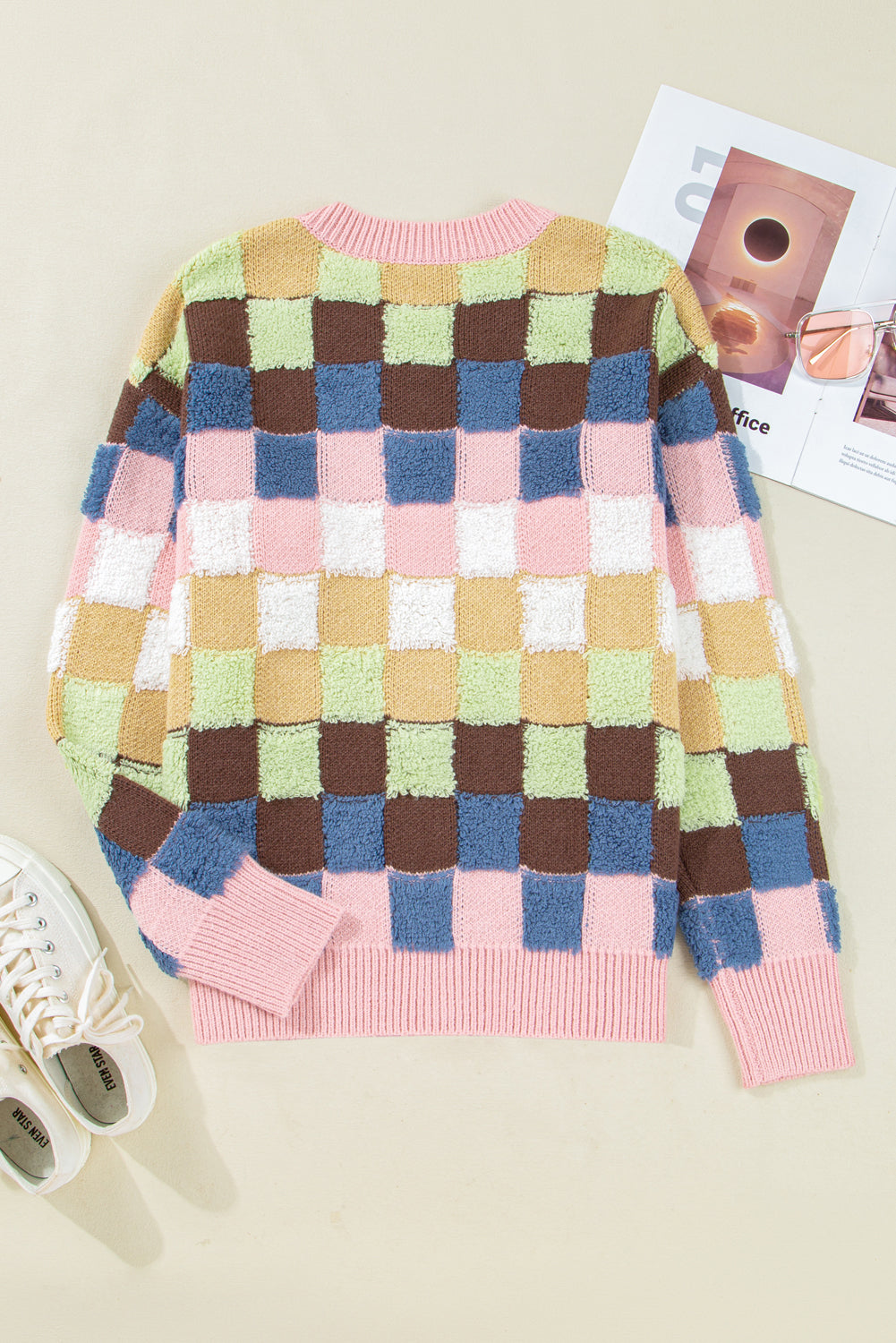 Kiara Pattern Front Cardigan Sweater