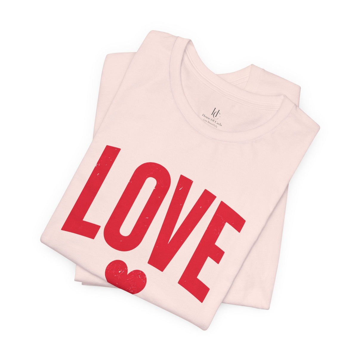 LOVE Heart Graphic Tee – Valentine’s Day Red Love T-Shirt
