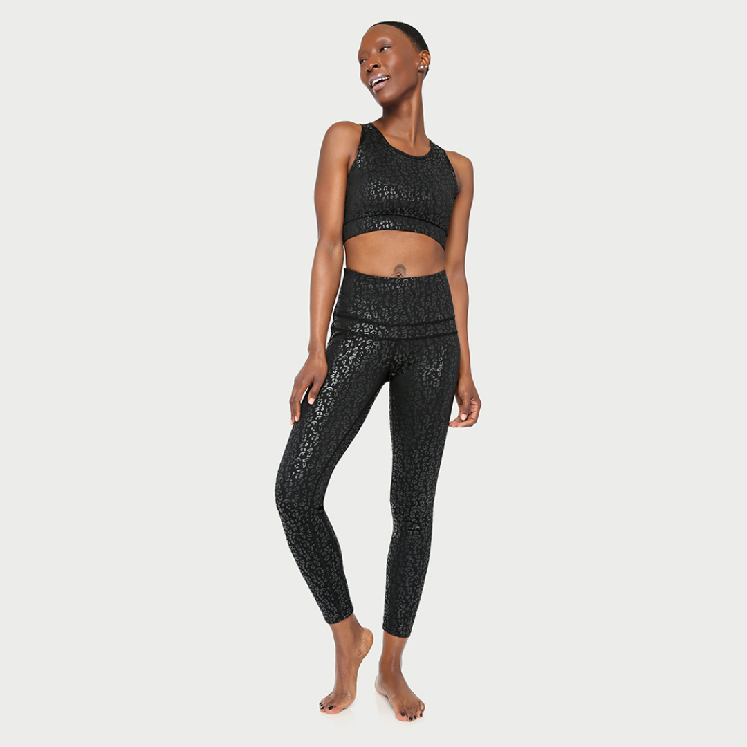 Metallic Cheetah Active Legging