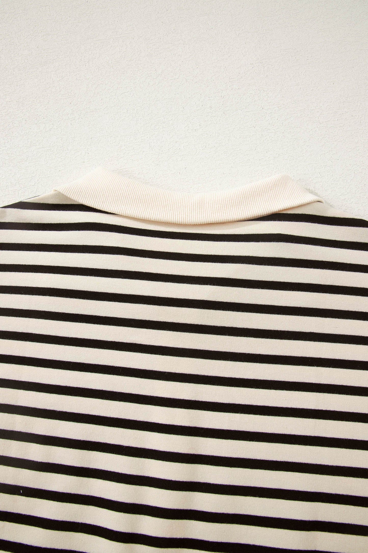 Stripe Colorblock Zip Polo & Drawstring Shorts Set