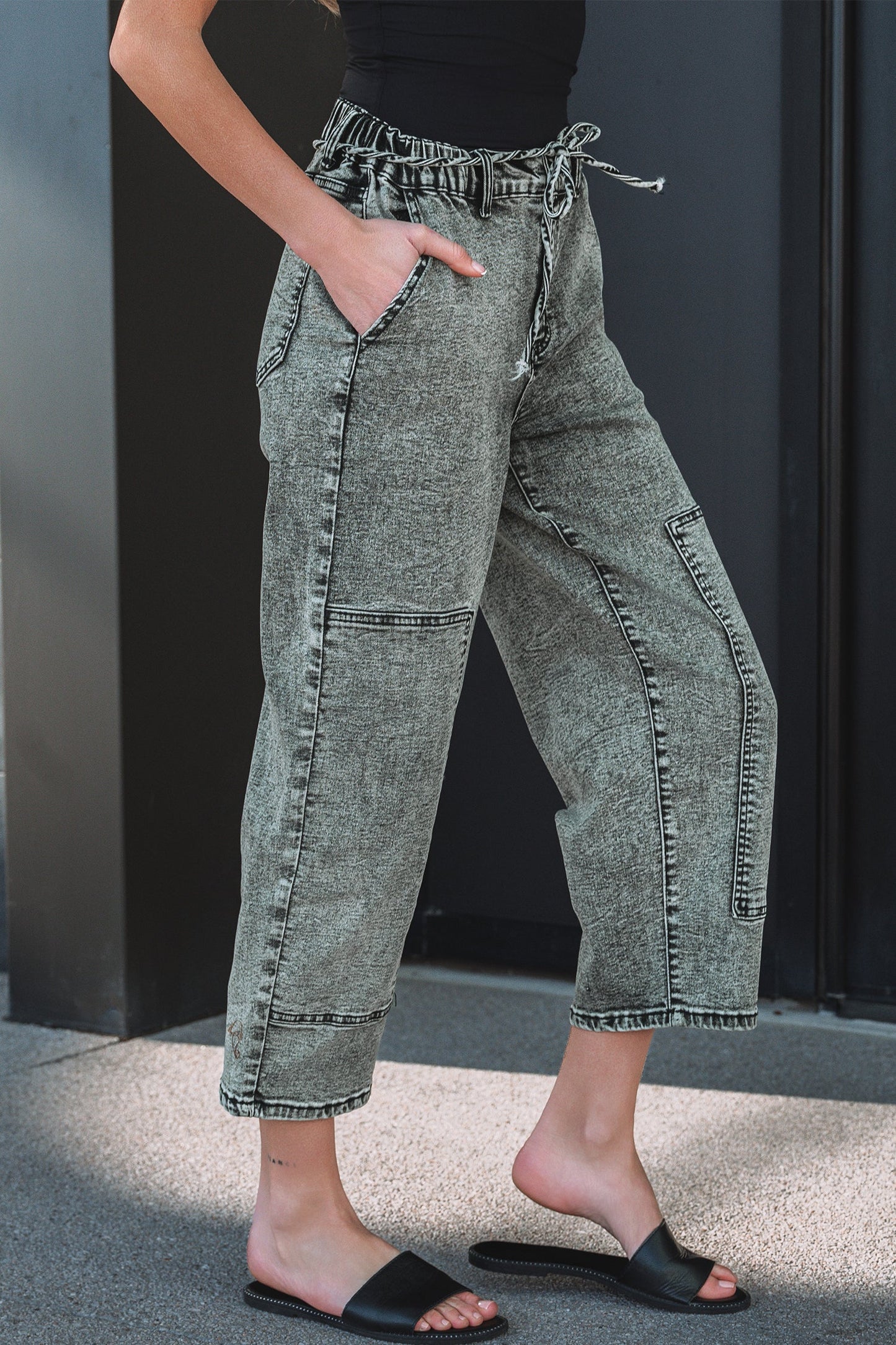 Mckinley Wash Barrel Fit Pants