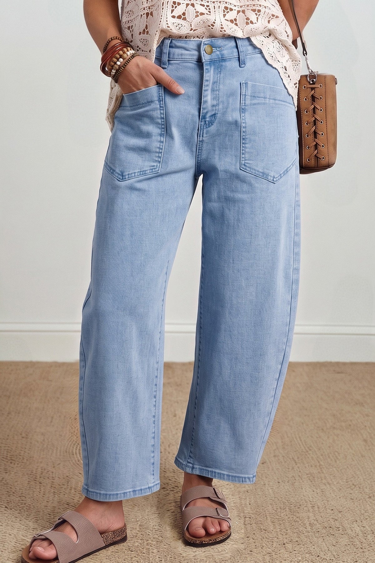 Briar Barrel Jeans | Patch Pocket Denim