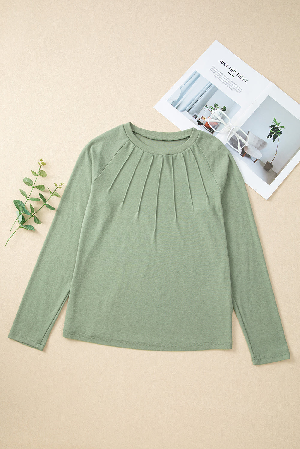 Millie Seam Detail Raglan Long Sleeve Top