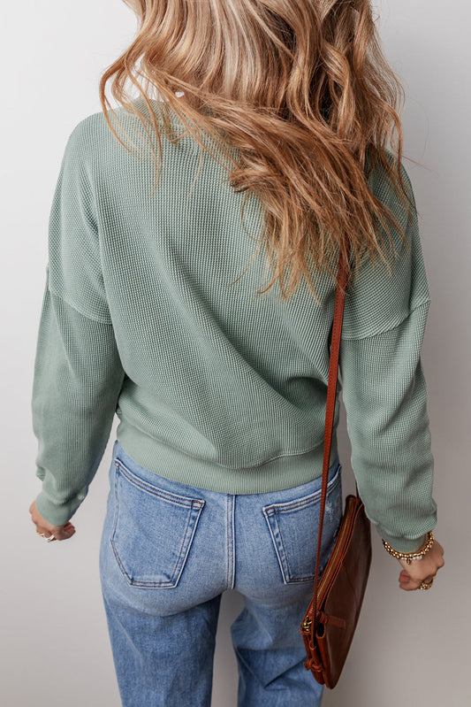 Halo Knit Drop Shoulder Top