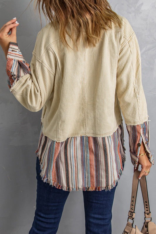 Lyla Button Up Corduroy Jacket
