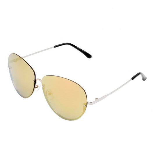 Half Frame Fashion Aviator Sunglasses