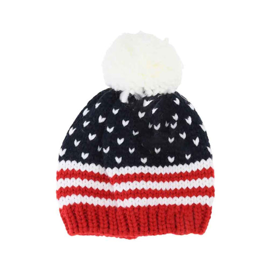 BABY Knit USA Pom C.C Beanie