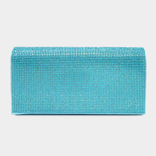 Bling Solid Evening Clutch Crossbody Bag