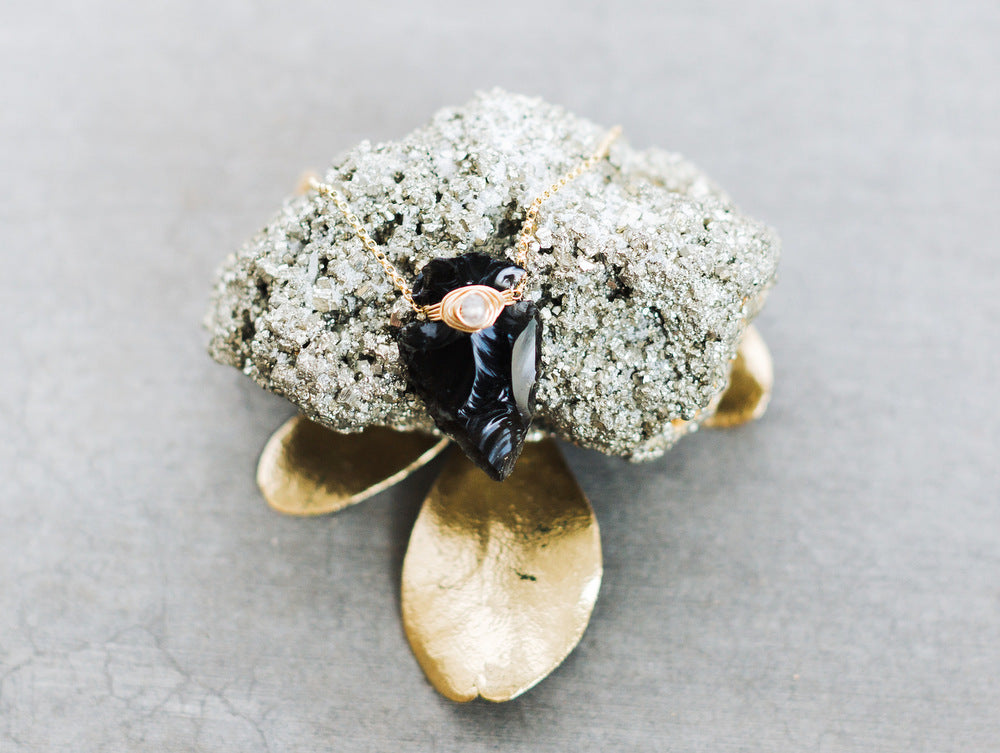 Canyon Necklace - Obsidian