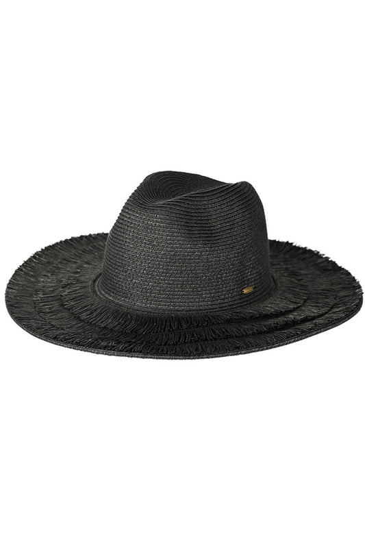 C.C Fringe Brim Panama Hat