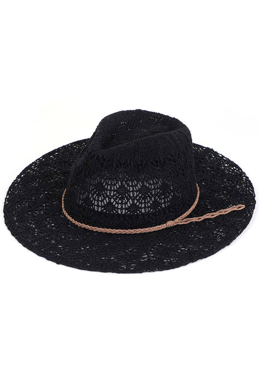 C.C HORSESHOE LACE KNITTING PANAMA HAT