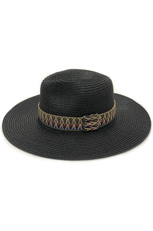 MULTI COLOR AZTEC BAND PANAMA HAT