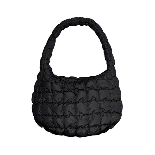 Quilted Puffer Tote Shoulder Bag
