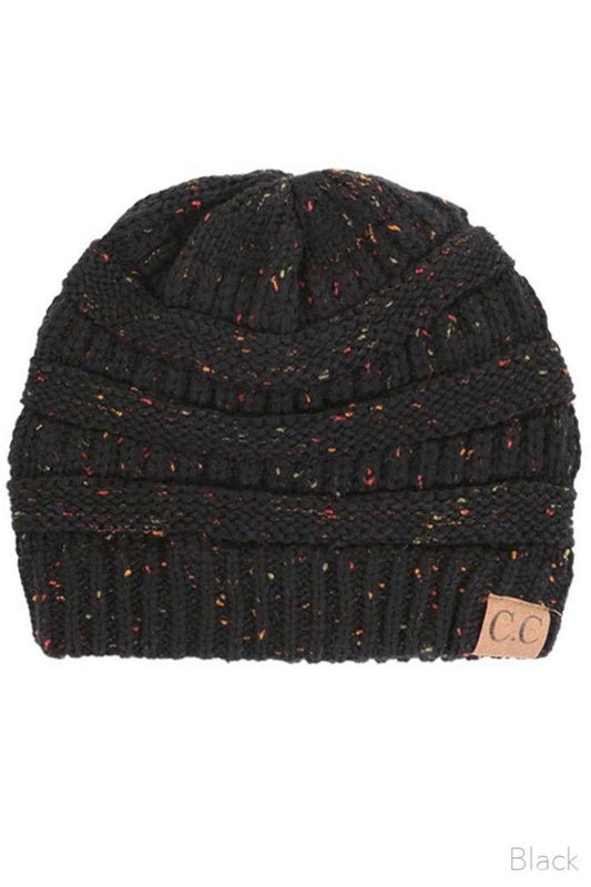 C.C Confetti Cable Knit Beanie