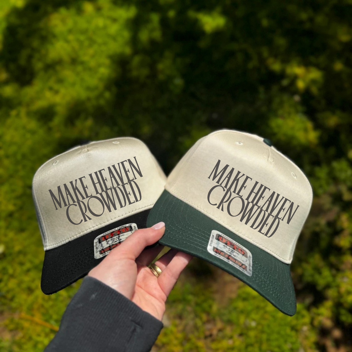 Make Heaven Crowded Trucker Hat | Christian Faith Cap