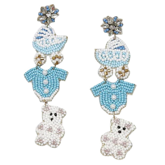 Baby Tiered Seed Bead Earrings