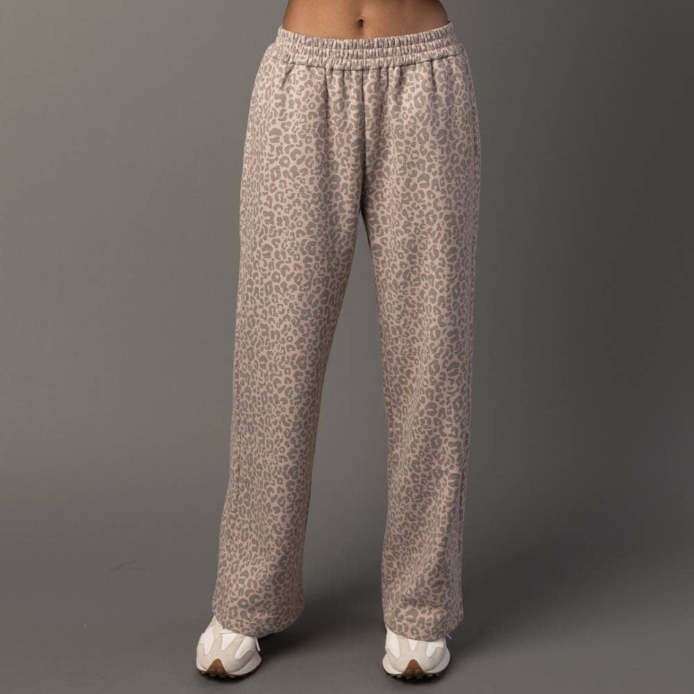 Blush Leopard Sweatpants