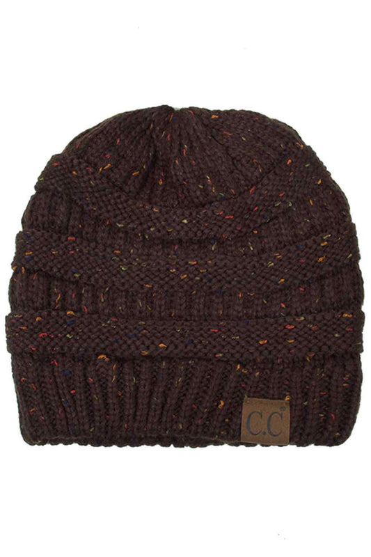 C.C Confetti Cable Knit Beanie