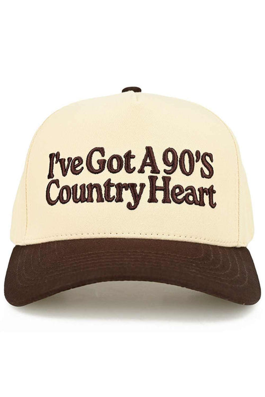 C.C I'VE GOT A 90'S COUNTRY HEART Two Tone Trucker Hat