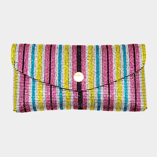 Rhinestone Pave Wallet on Chain Clutch / Fanny Pack / Belt / Crossbody Bag