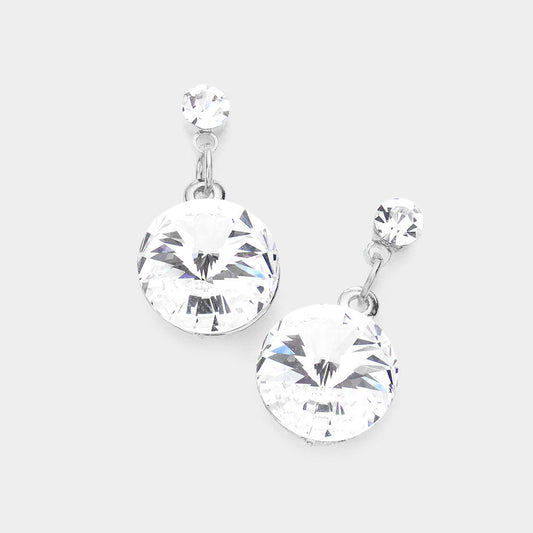 Genuine Crystal Drop Earrings