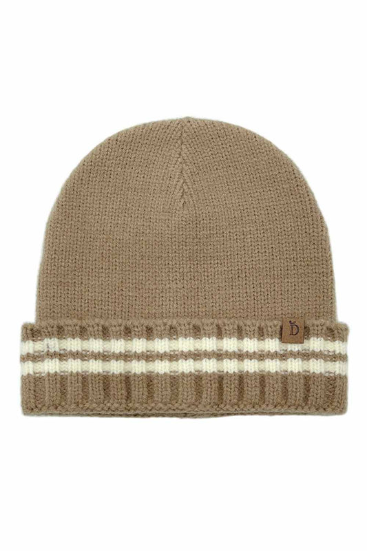 Striped Knit Super Soft Cuff Beanie